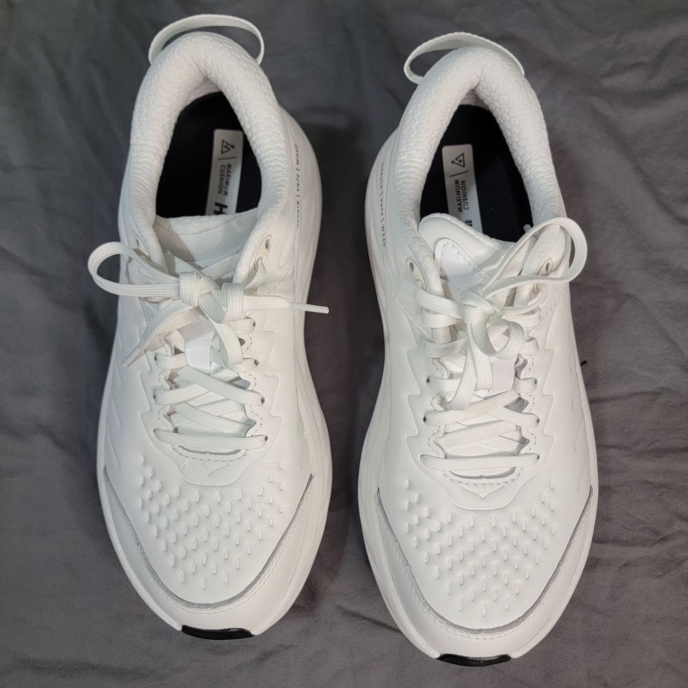 Hoka Bondi SR Running Shoes Womens 9 US White Work Sneaker Slip Resistant - Picture 3 of 14